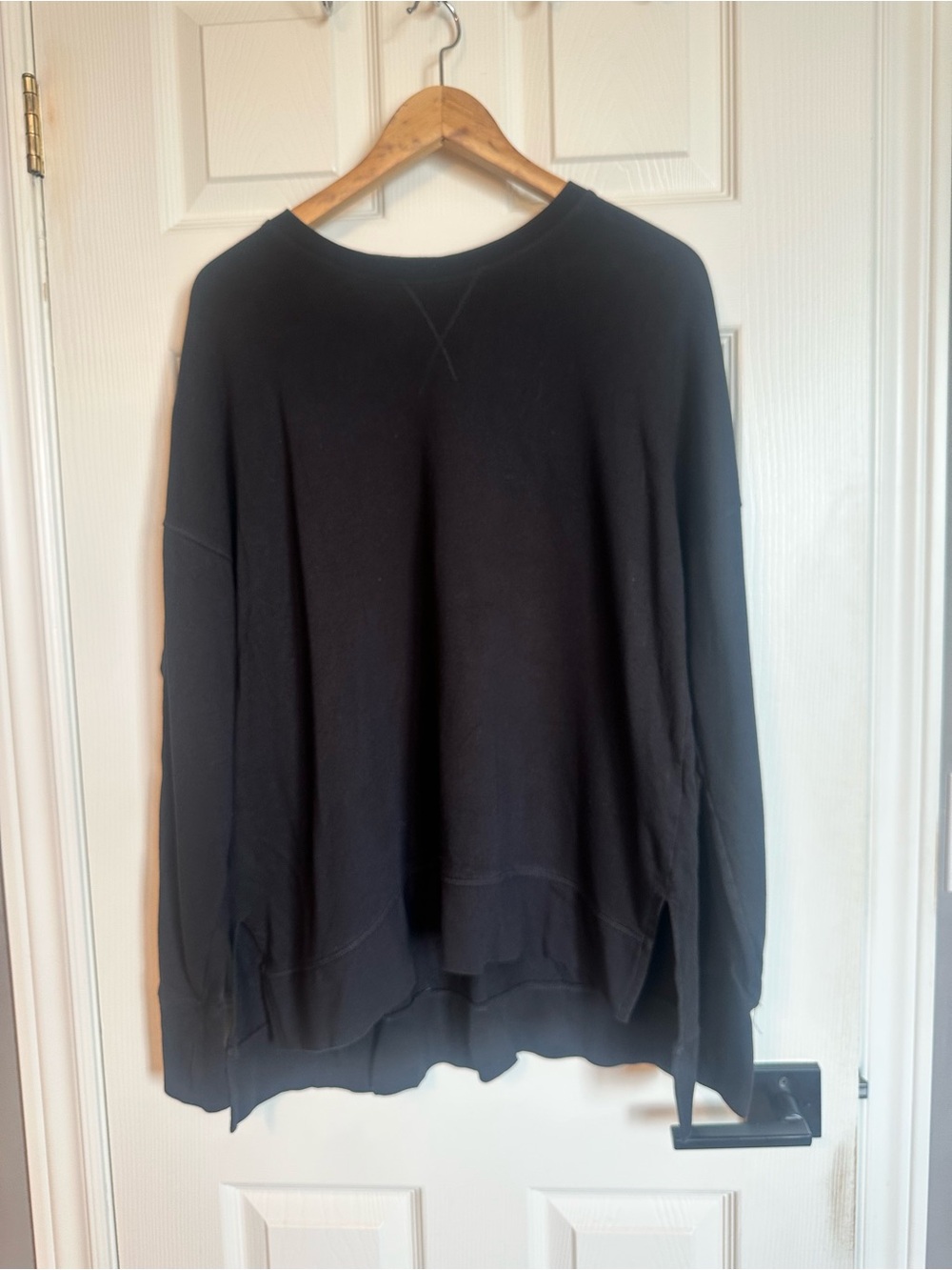 Sweaty Betty Black Crewneck Sweater